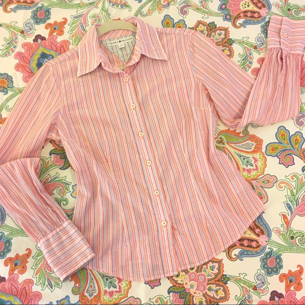 Tommy Hilfiger Striped Button Down Shirt
